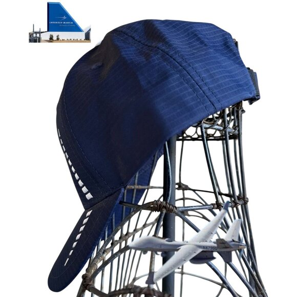 NWOT Lockheed Martin Cap America Navy White Military Aircraft Hat Aerospace Jet - Picture 8 of 12